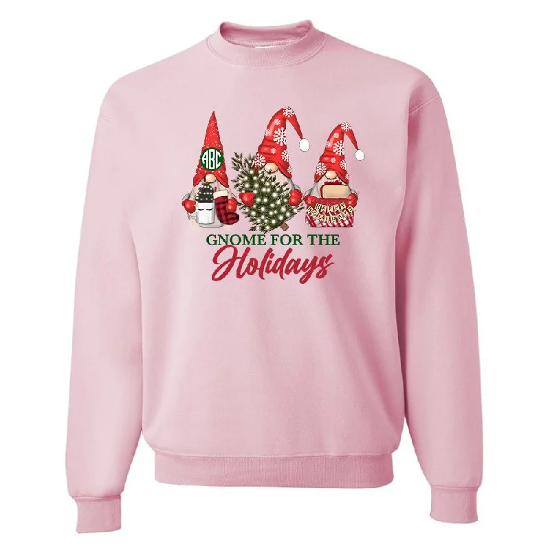 Weekend Offers That Thrill Monogrammed 'Gnome For The Holidays' Crewneck Sweatshirt