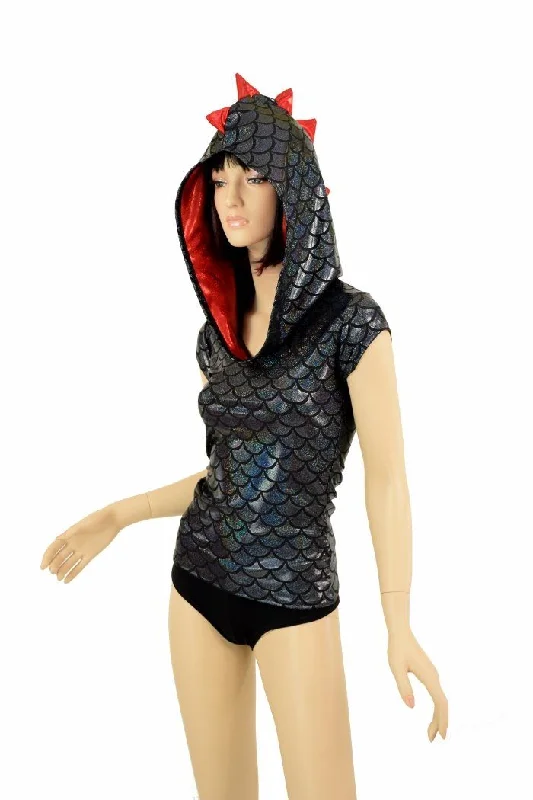 Price Smash Full Length Black Dragon Hoodie