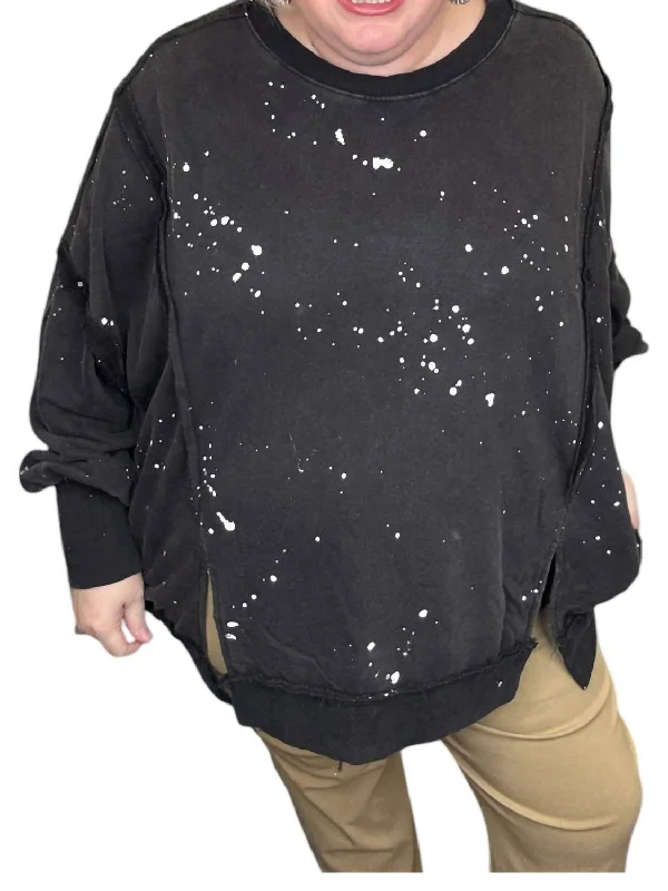 Low Cost Splash Of Greatness Sweatshirt In Black