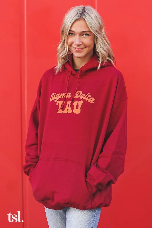 Warehouse Sale Sigma Delta Tau Vintage Hippie Hoodie