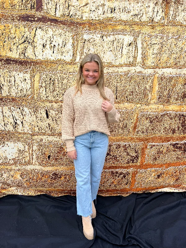 Mega Sale Stacey Side Split Sweater | Tan