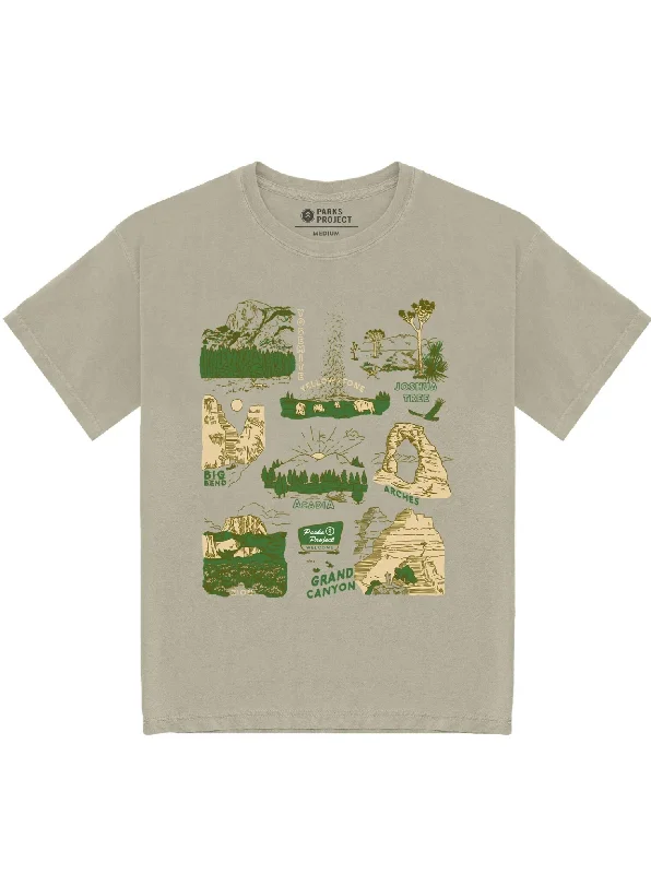 Weekend Offers That Shine National Park Welcome Tee - Khaki