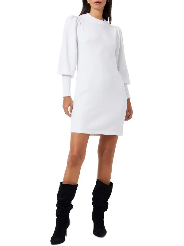 Weekend Offers That Shine Womens Knit Ribbed Trim Pullover Sweater
