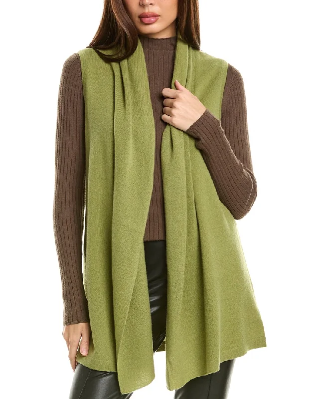 Quick Sale InCashmere Sleeveless Cashmere Cardigan