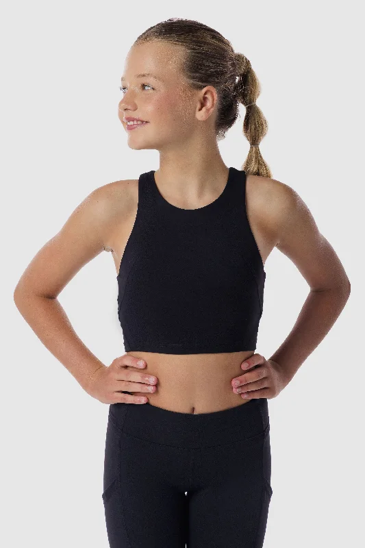 Final Markdown Luxe Black Cropped Tank
