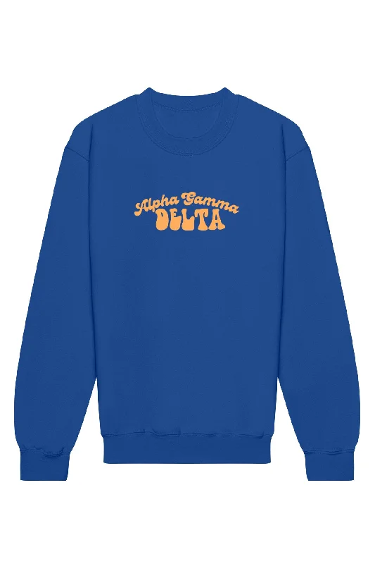 Special Offer Alpha Gamma Delta Vintage Hippie Crewneck Sweatshirt