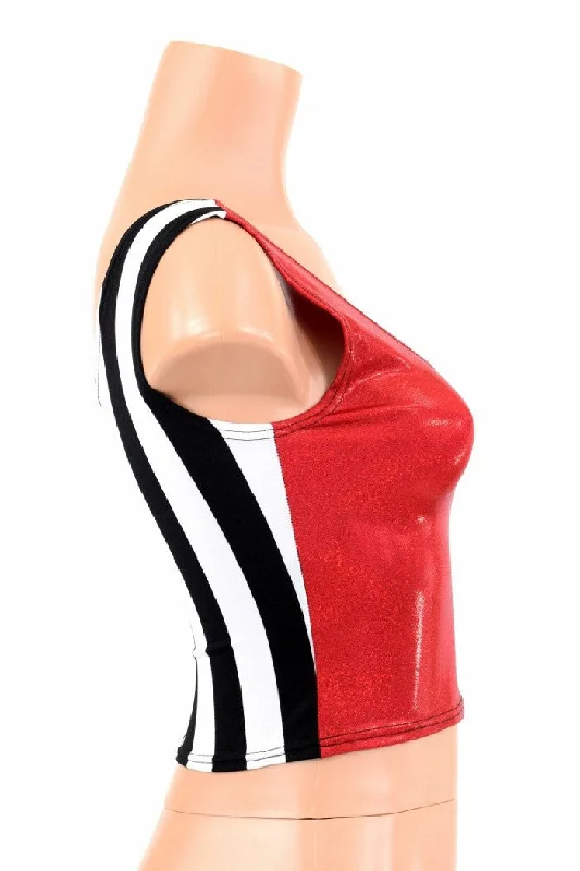 Price Drop Two Tone Reversible Tank Crop Top
