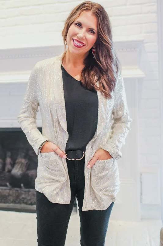 Big Discounts Sparkler Sequin Boyfriend Blazer