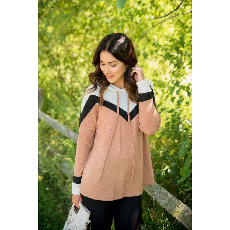 Exclusive Savings Chevron Top Hoodie