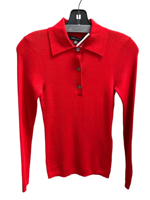 Now Available Women's Edem Polo Sweater In Red