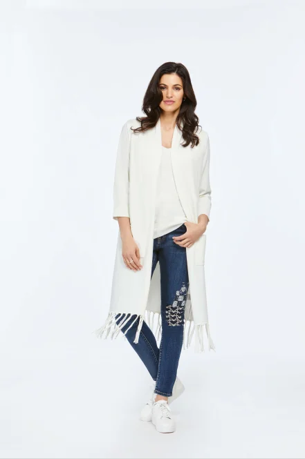 Crazy Savings Orly #70104 Off white knit duster