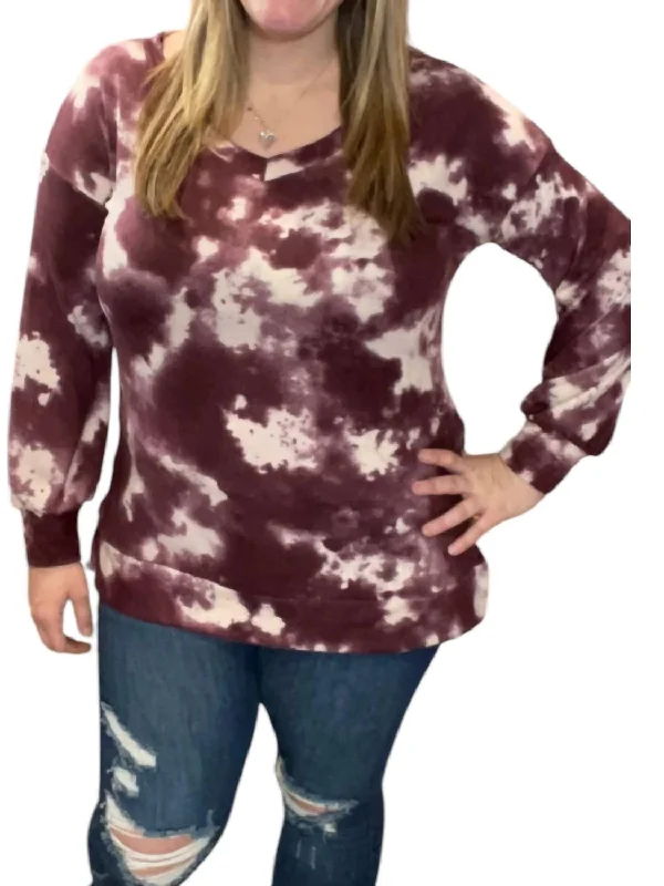 Bargain Prices V-Neck Sweater In Purple