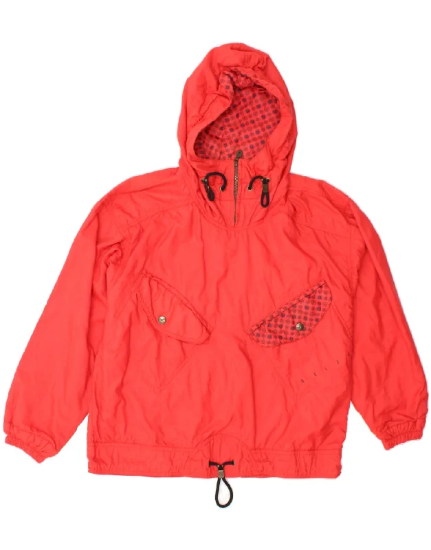 Weekend Specials to Savor BELFE Womens Hooded Pullover Windbreaker Jacket IT 42 Medium Red Polyester Weekend Specials to Savor BELFE Womens Hooded Pullover Windbreaker Jacket IT 42 Medium Red Polyester