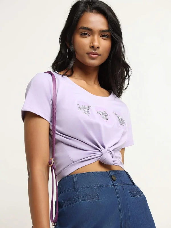Unbeatable Prices LOV Lavender Graphic Print Cotton T-Shirt