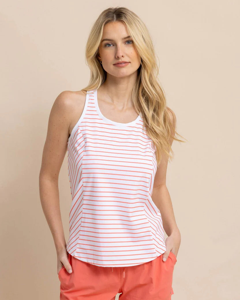 Online Exclusive Myra Stripe Racerback Tank by Southern Tide