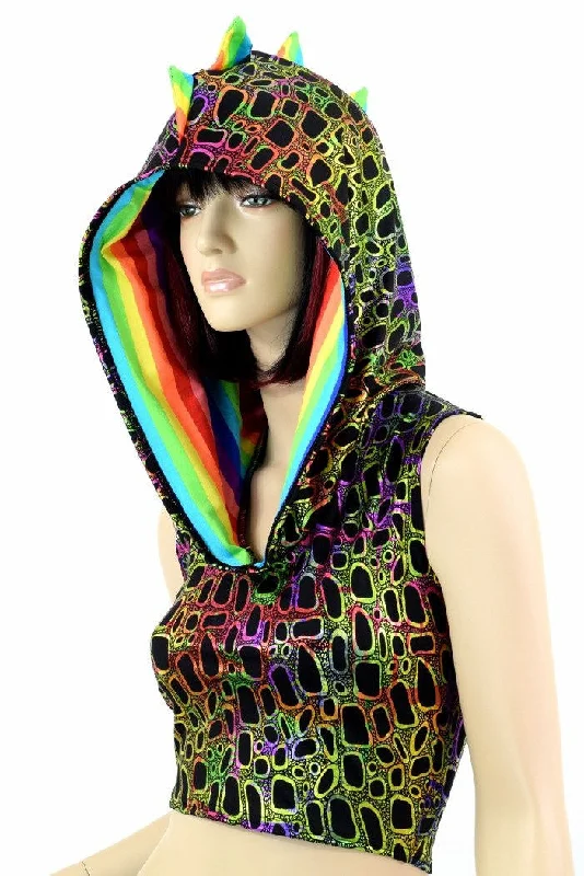 Don't Miss Poisonous Dragon Crop Hoodie