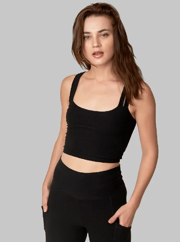 Weekend Discounts to Love Double Cross Top - Onyx