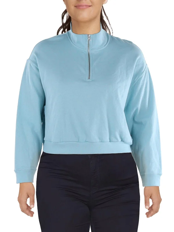 Instant Discount Plus Womens Fleece 1/4 Zip Pullover Sweater