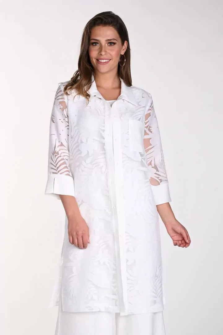 Final Markdown Frank Lyman #241189 White duster