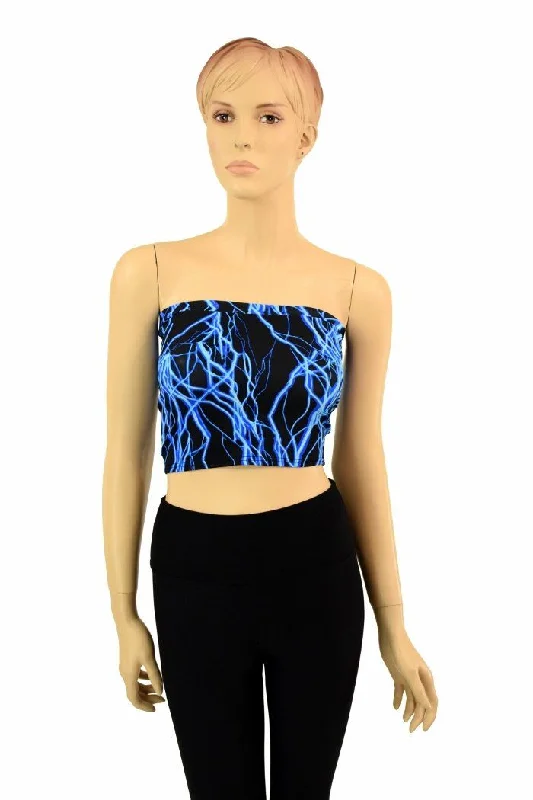 Hot Buy Blue Lightning Tube Top
