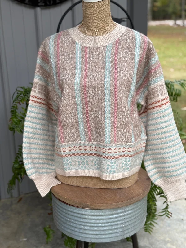 Exclusive Weekend Offers Inside Josie Oversized Cozy Printed Sweater