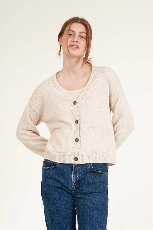 Low Prices Lise Cardigan - Natural melange