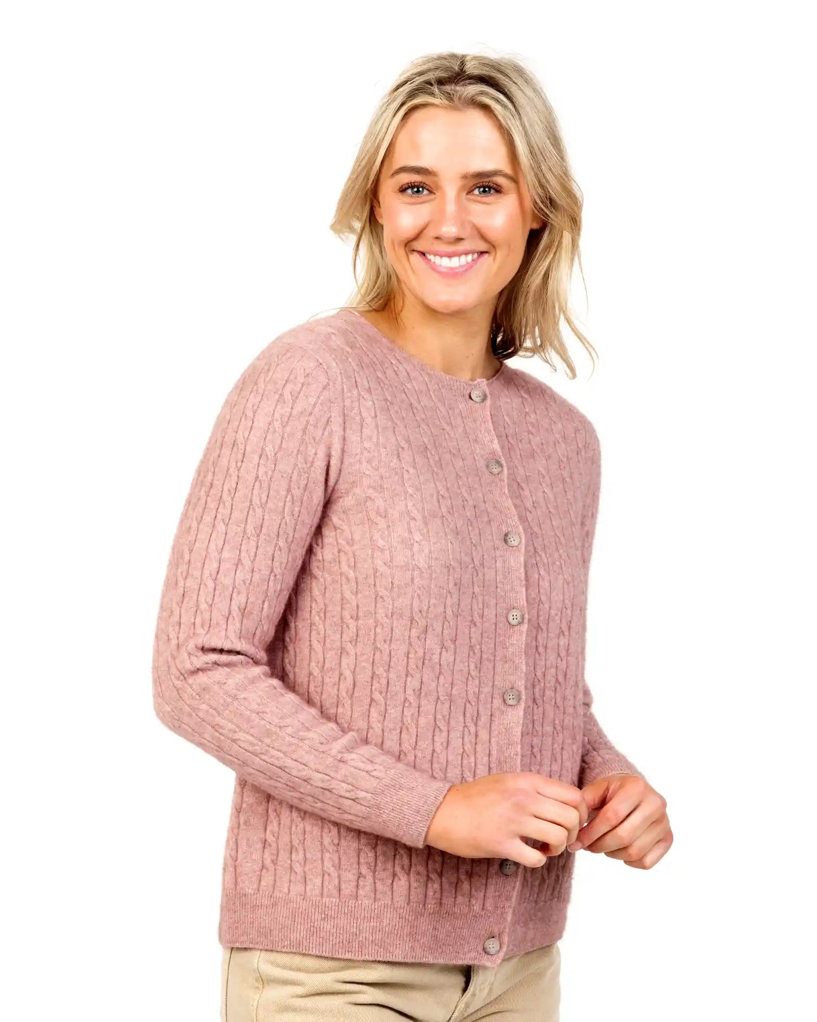 Crazy Savings Lily Women's Classic Cable Cardigan - NB886