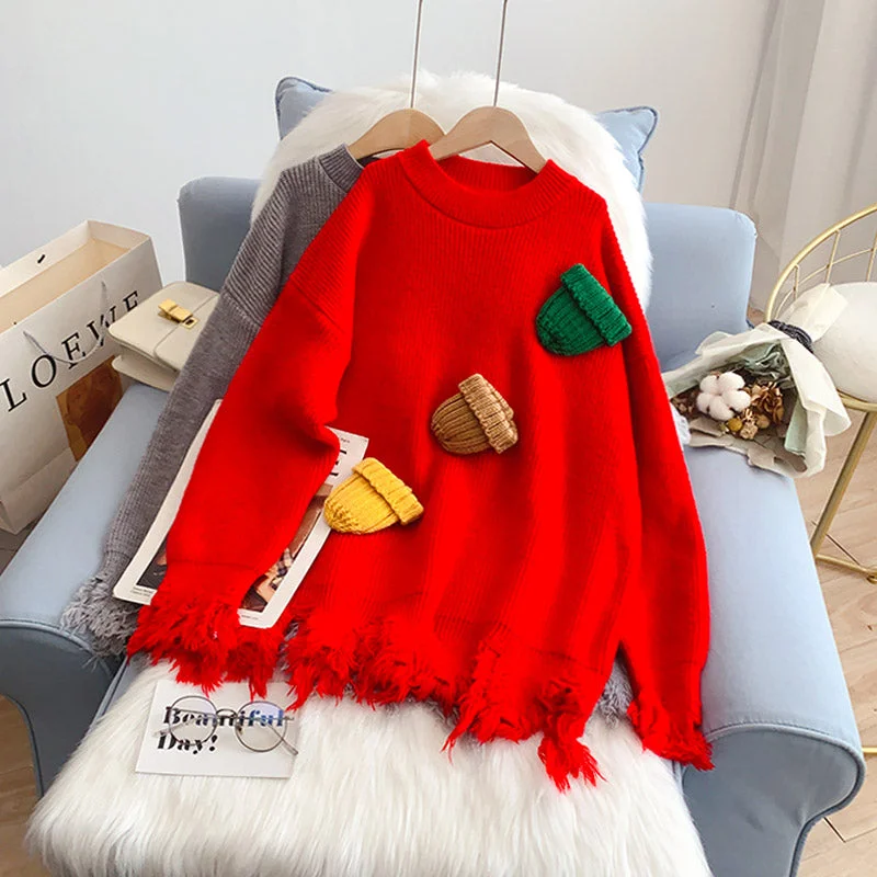 Deal Mania Christmas Sweater women's Pullover Sweater Top  4972
