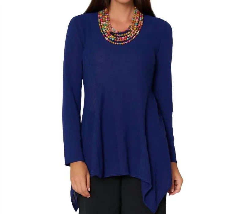 Weekend Savings Fiesta Just Right Sweater In Royal Blue