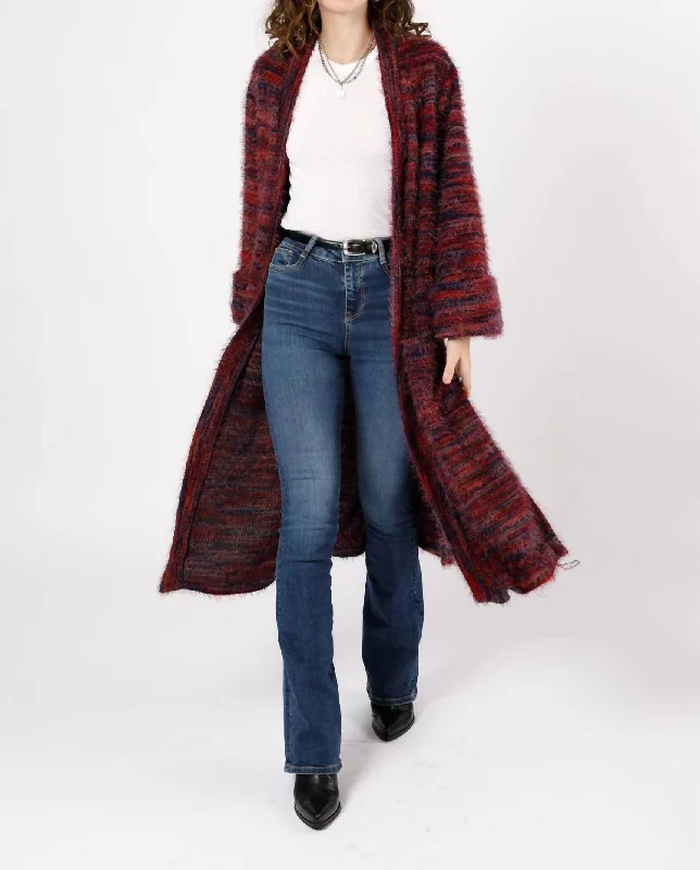 Today’s Special Sunset Blvd Knit Cardigan In Red Multi