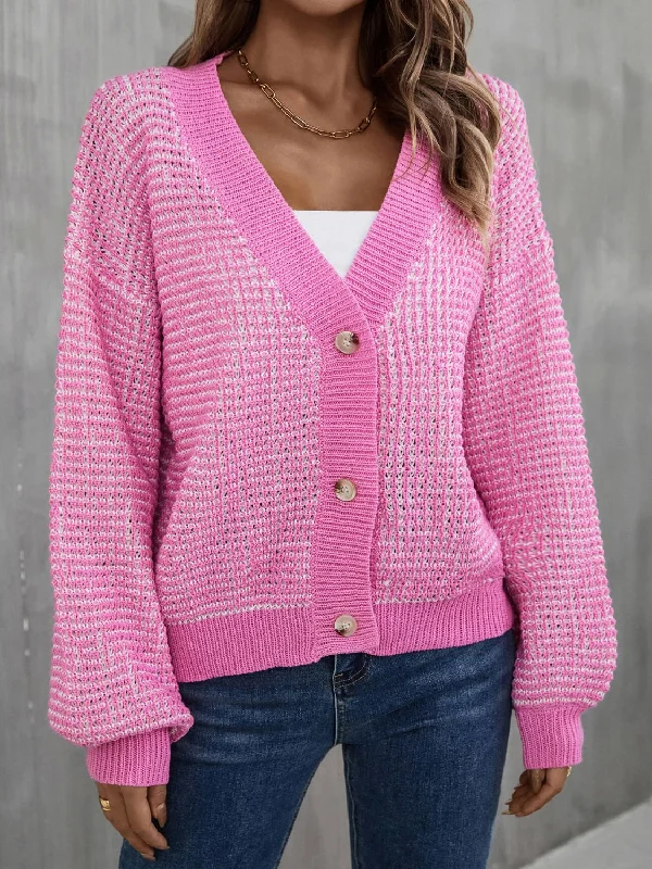 Can't Beat Heathered Lantern Sleeve Cardigan