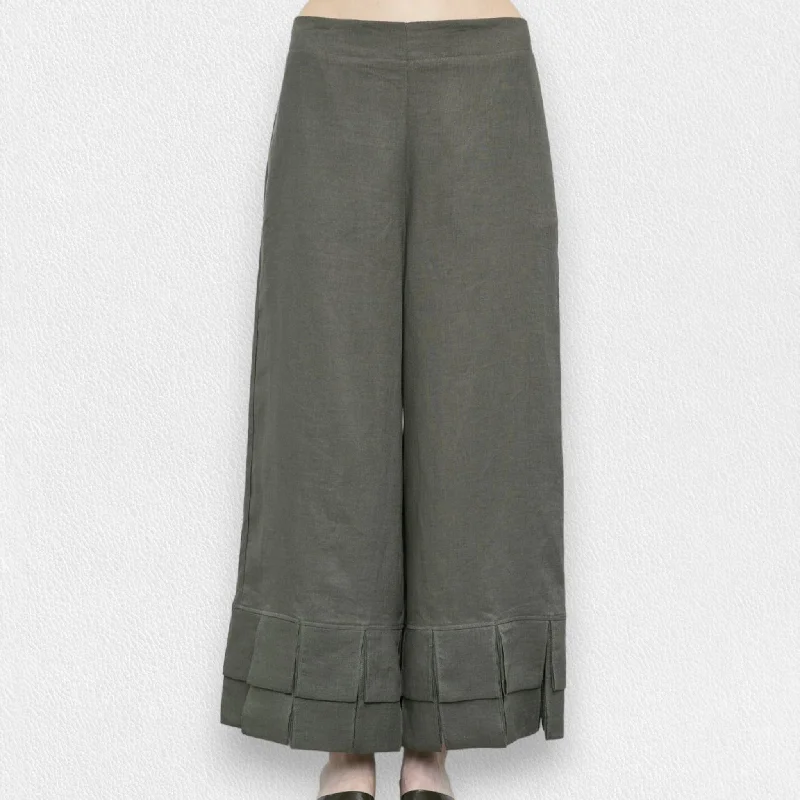 Weekend Shopping Made Better MEIMEIJ - LINEN PULL ON PANT WITH RUFFLE CUFF
