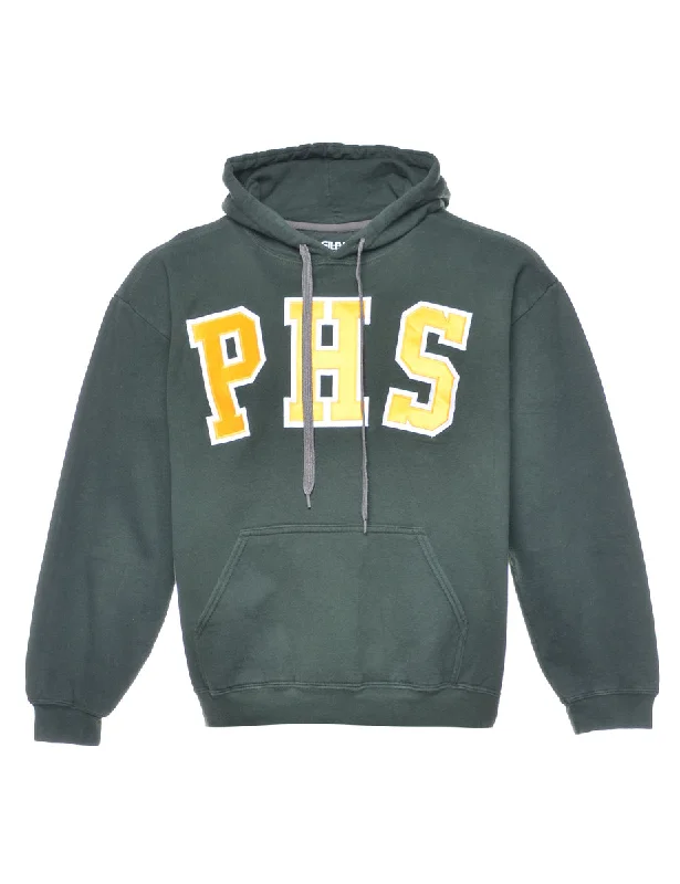 Weekend Bargains Just for You Dark Green PHS Printed Hoodie - L