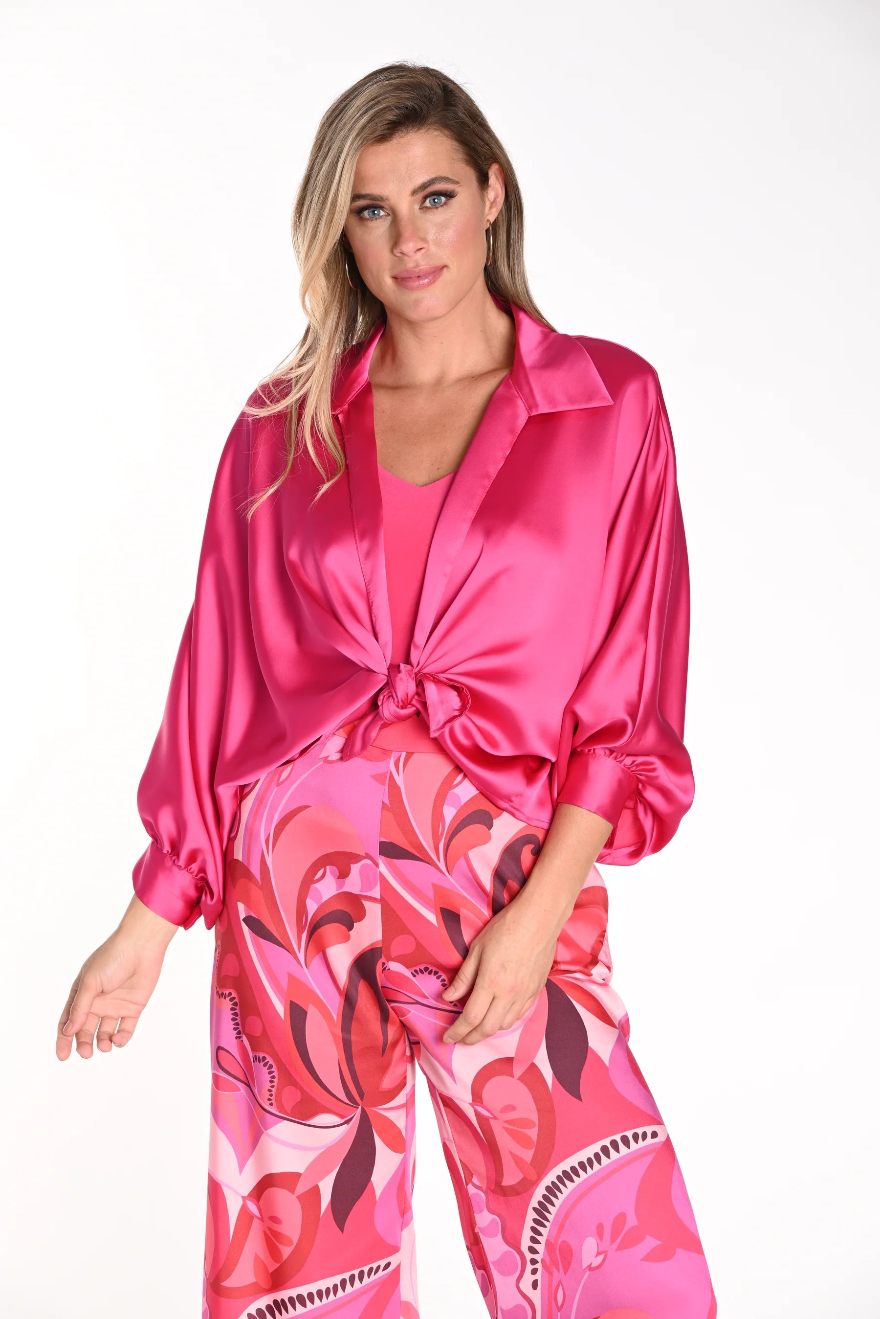 Super Sale Frank Lyman #241160 hot pink blouse