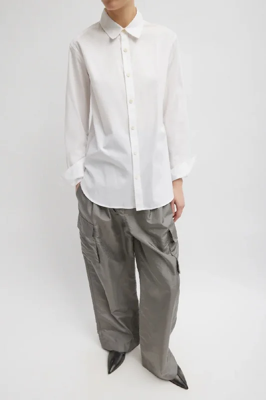 Final Sale Tibi Charlie Men's Slim Shirt - White