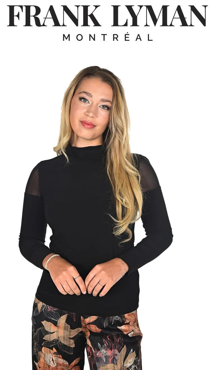 Midnight Sale Frank Lyman #234003 black knit blouse