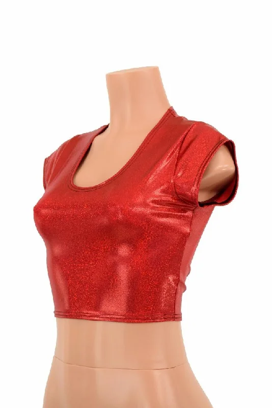 Today’s Special Red Cap Sleeve Crop Top