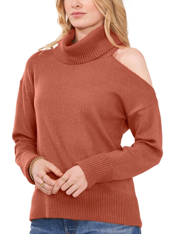 Weekend Sale: Don't Miss Out Womens Cold Shoulder Long Sleeve Turtleneck Sweater