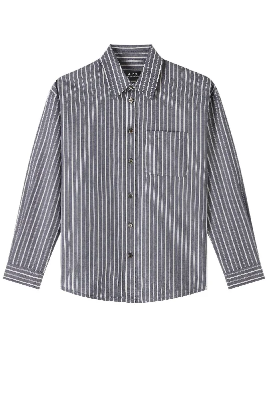 Crazy Deals A.P.C. Boyfriend Shirt - Blue