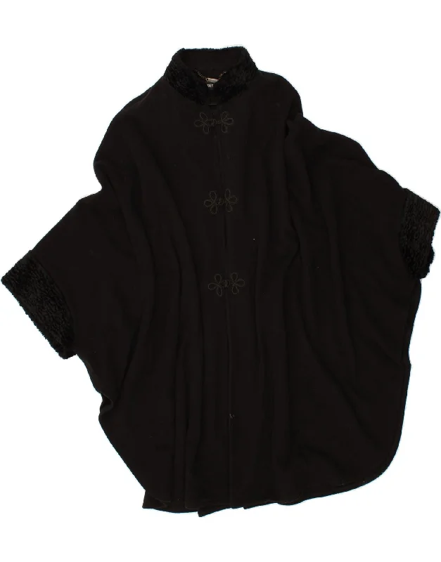 Crazy Deals JACQUES VERT Womens Poncho Coat One Size Black