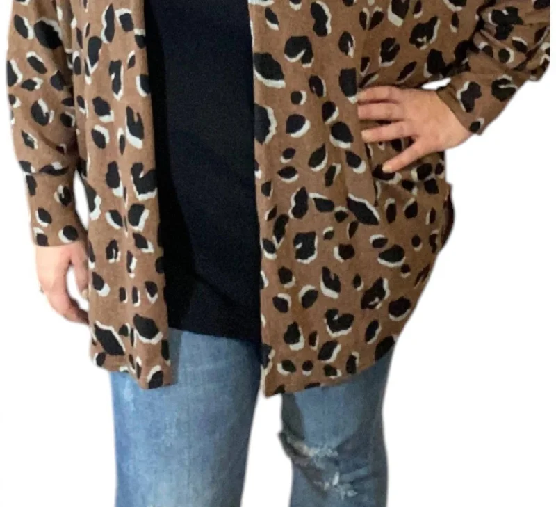 Savings Alert Cocoon Sweater In Mocha/black