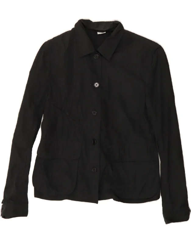 Time-Limited Offer ASPESI Womens 5 Button Blazer Jacket UK 18 XL Black Polyester