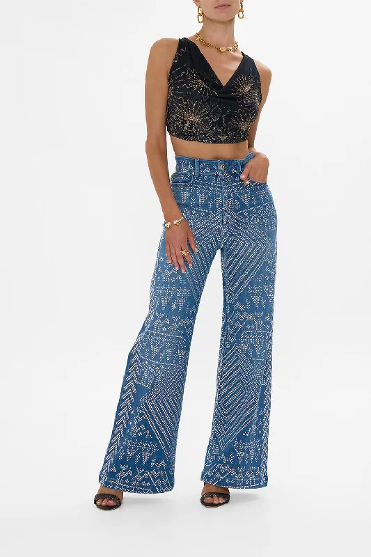 Grand Opening Sale JENNA DESERT REIGN HIGH WAISTED FLARE DENIM