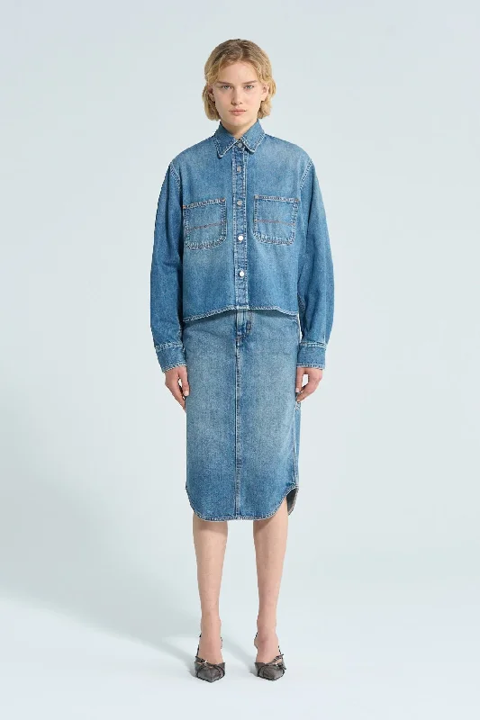 Can't Resist Haikure Wanda Shirt - Mediterranean Blue
