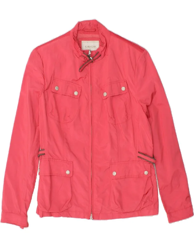 Weekend Specials to Celebrate GEOX Womens Utility Jacket UK 16 Large Pink Polyester