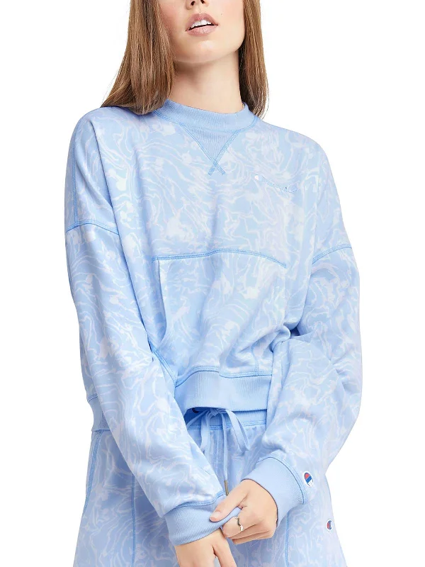Super Sale Womens Long Sleeve Logo Crewneck Sweater