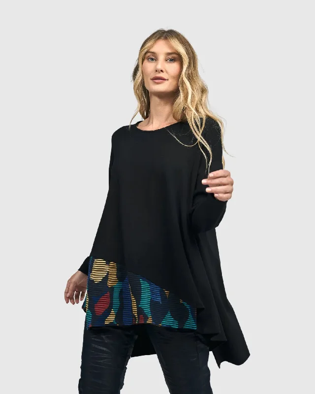 Weekend Deals to Brighten Your Day Kaya Oversized Trapeze Top, Ocean