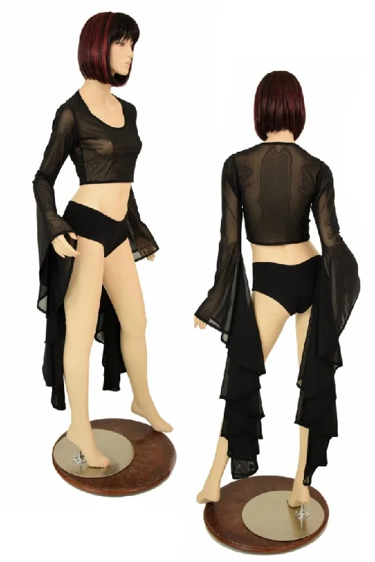 Weekend Deals That Please Sorceress Sleeve Crop Top