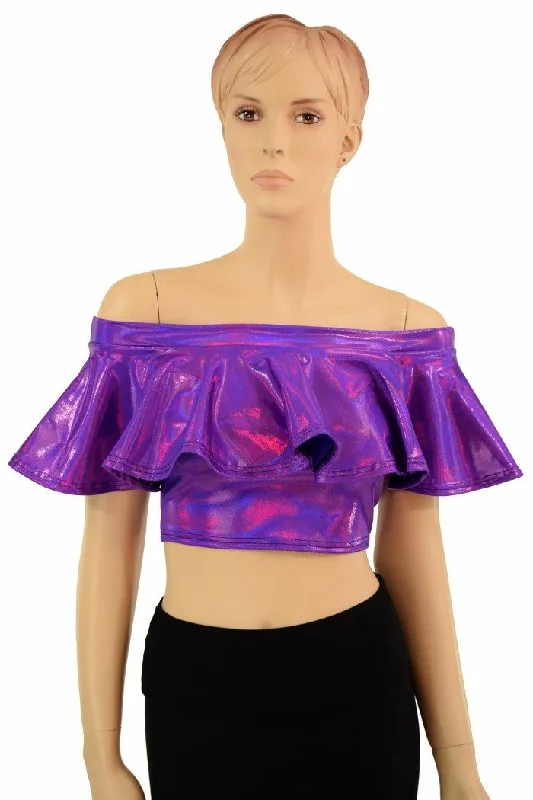 Loyalty Reward Off Shoulder Crop Top