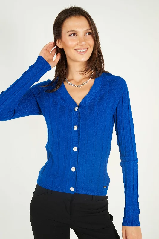 Half Price Cardigan côtelé - NINON - (E-C11) - VENTE FINALE